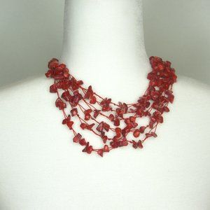 red coral necklace